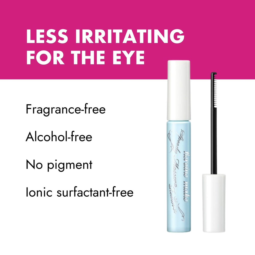 Heroine Make Speedy Mascara Remover liquid formula dissolves waterproof mascara smoothly