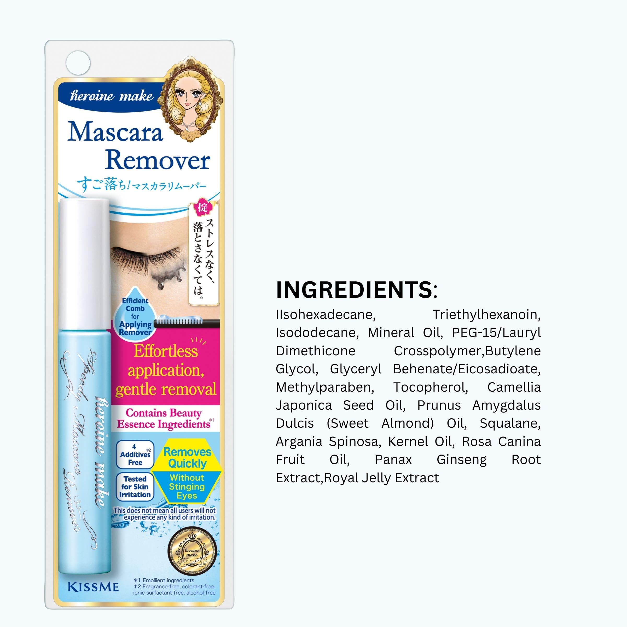Heroine Make Speedy Mascara Remover precision-tip applicator ensures controlled cleansing.