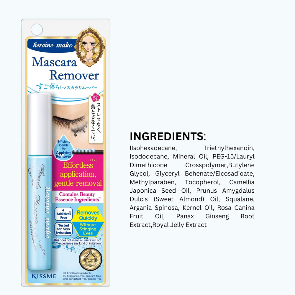 Heroine Make Speedy Mascara Remover precision-tip applicator ensures controlled cleansing.
