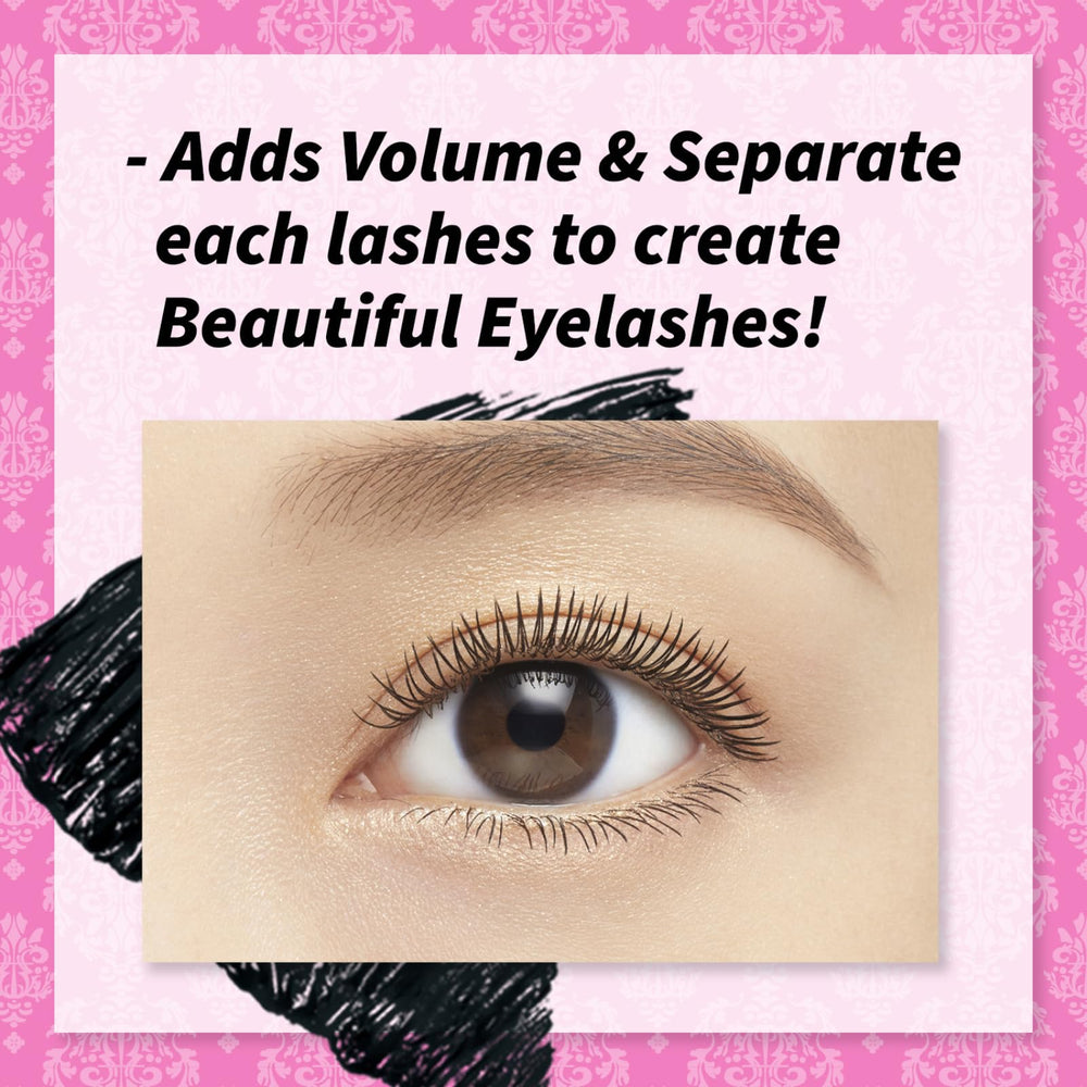 Heroine Make Tubing Mascara water resistance in action for smudge-free wear.