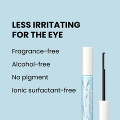 Heroine Make waterproof mascara swatch demonstrating water resistance