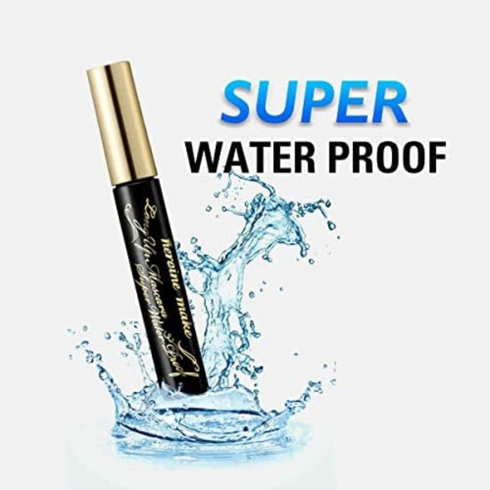 Heroine Make mascara brush close-up highlights 5mm fibers for dramatic lash length