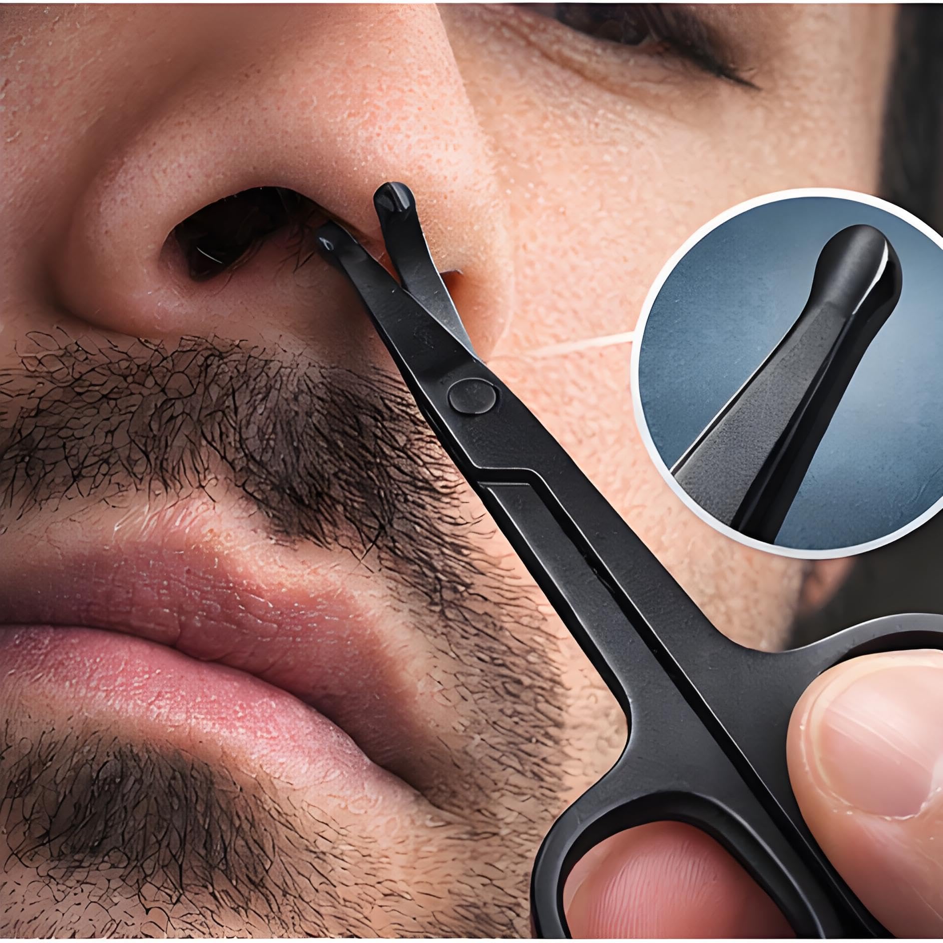 Herolland nose-ear-hair-trimmer stainless steel blades for lasting durability.