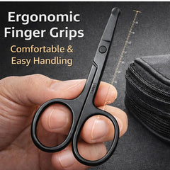 Herolland nose hair scissors travel-compact design for on-the-go grooming.