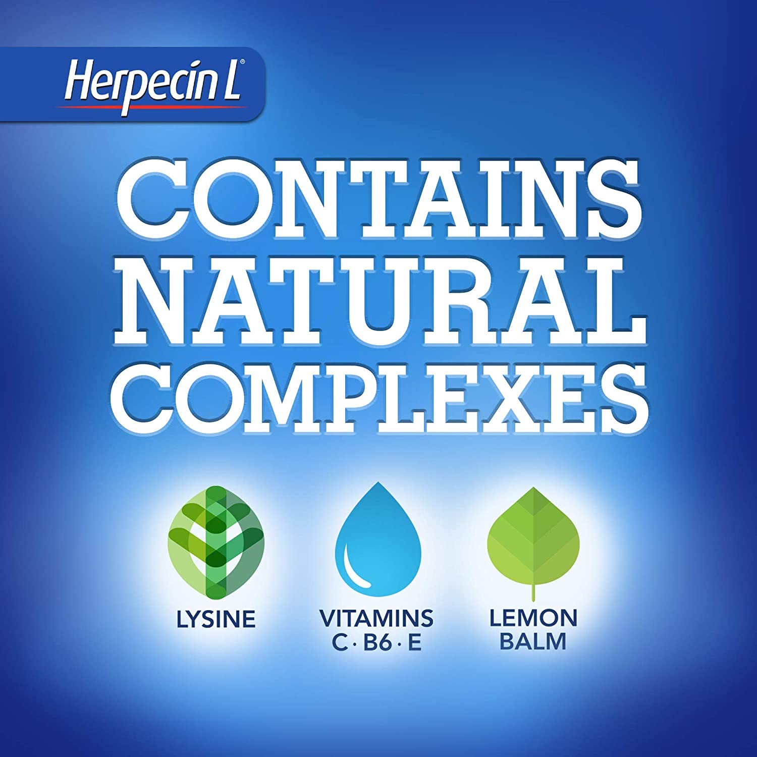 Natural lemon balm extract in Herpecin-L lip balm provides soothing relief.