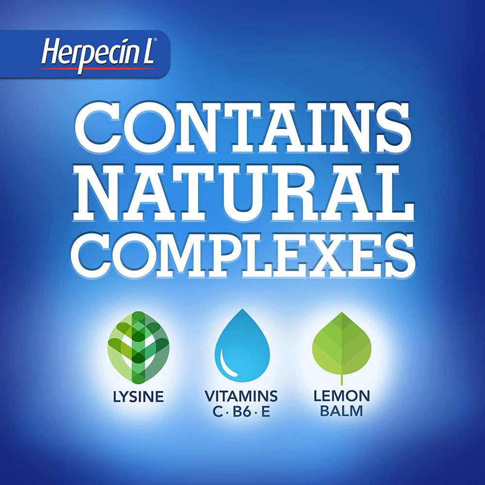 Natural lemon balm extract in Herpecin-L lip balm provides soothing relief.
