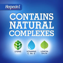 Natural lemon balm extract in Herpecin-L lip balm provides soothing relief.