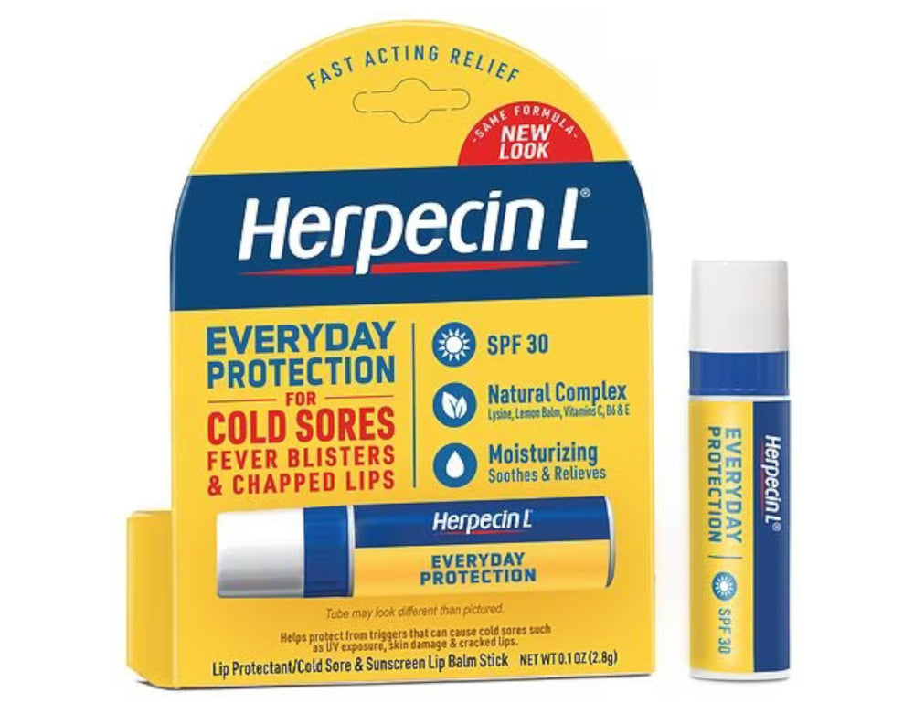 Herpecin-L dimethicone barrier helps retain lip moisture