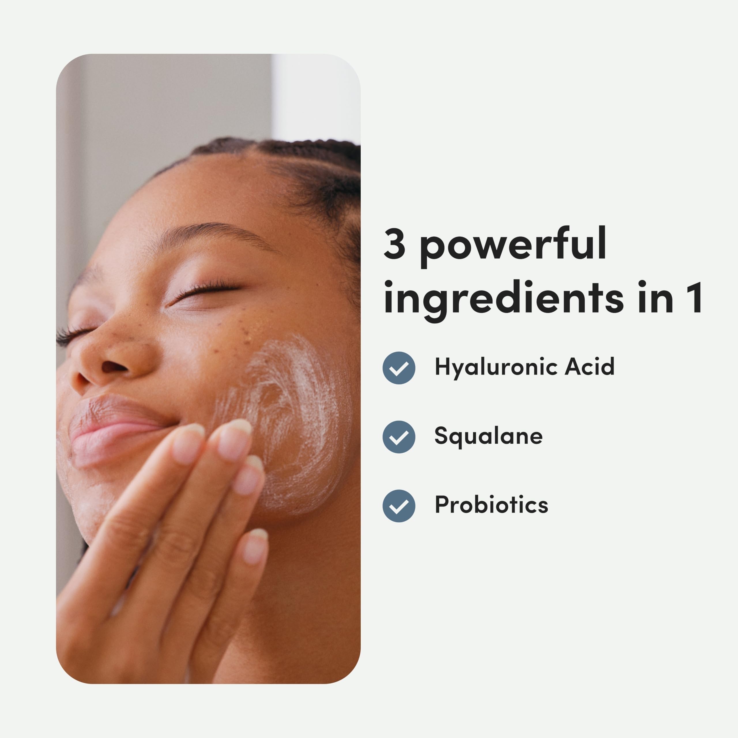 Under-makeup ready skin with hers Hydrobounce moisturizer