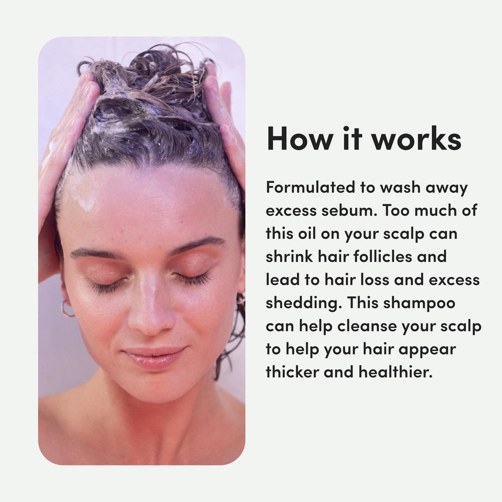 Close-up of biotin and pumpkin seed oil ingredients signaling nourishing care