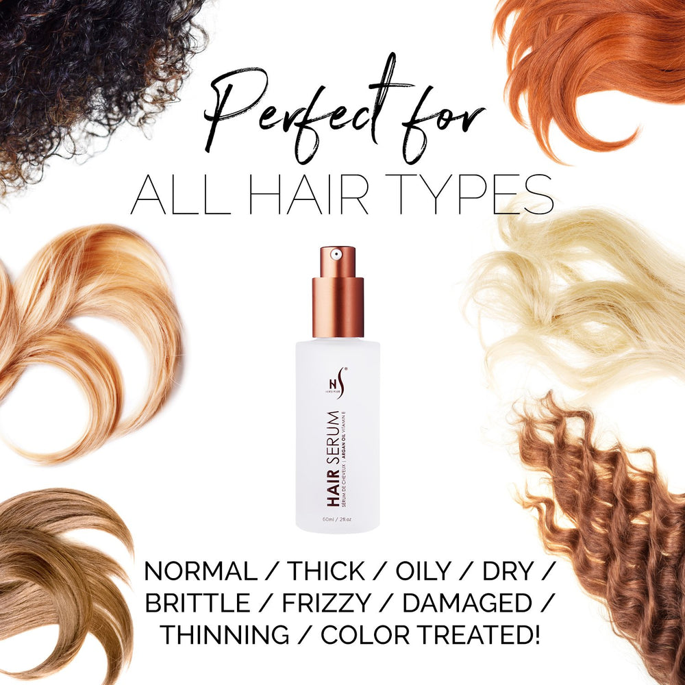 HerStyler Argan Oil Serum suitable for all hair types and colors.