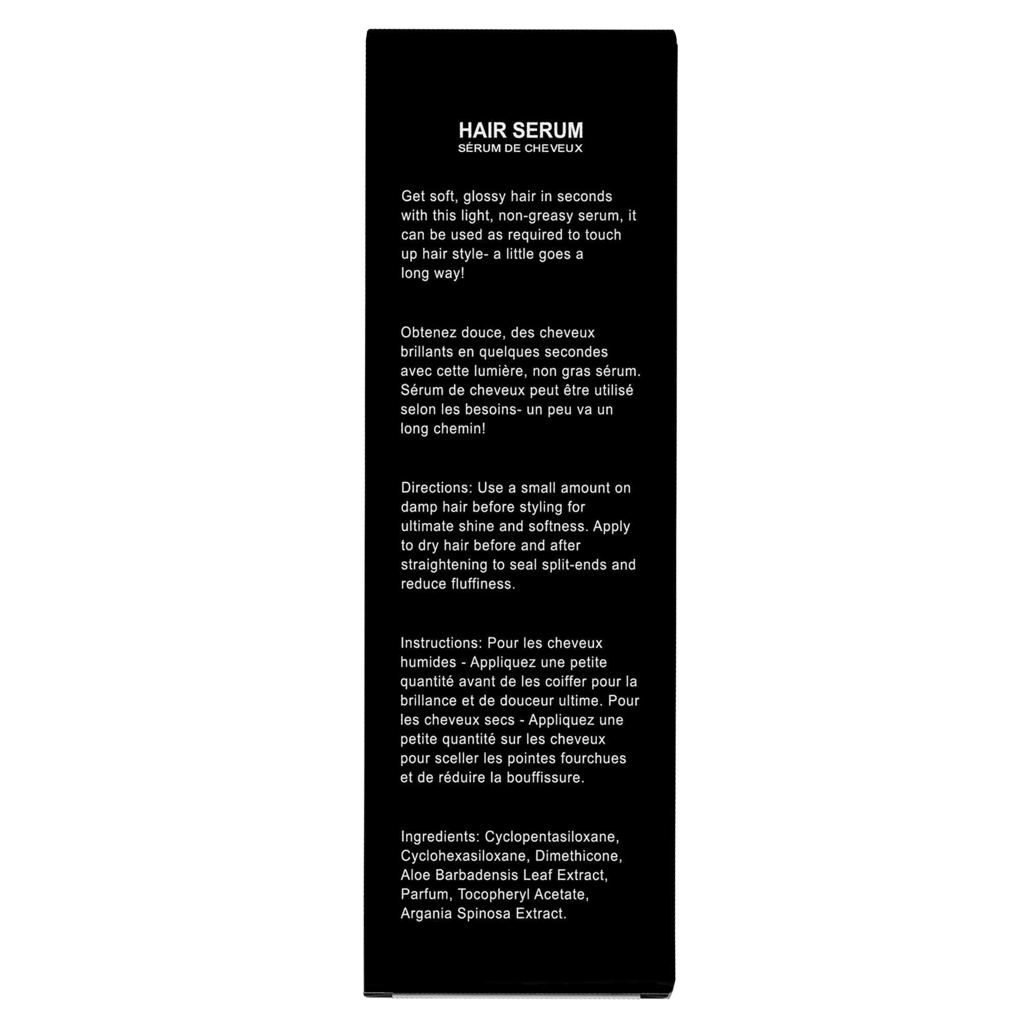 HerStyler Argan Oil Serum frizz control for tame flyaways.