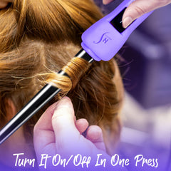 HerStyler Baby Curls mini curling iron tapered barrel creates natural crown curls with precision
