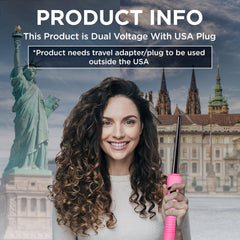 Herstyler Baby Curls wand ceramic coating close-up emphasizes smooth glide and protection