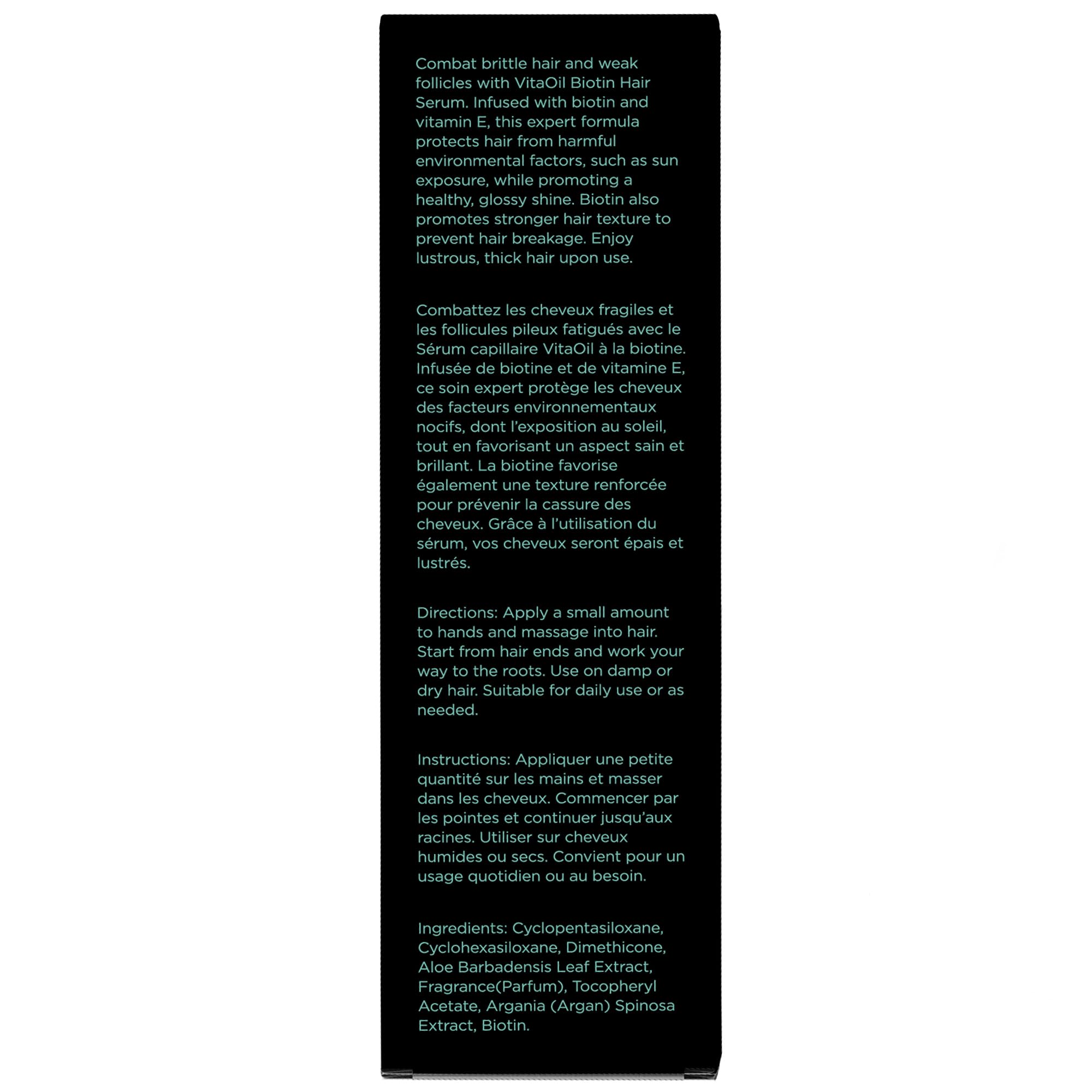 HerStyler Biotin Hair Serum applying to scalp for even distribution
