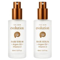 HerStyler Evolution Argan Oil Serum bottle for easy, shine-enhancing styling.