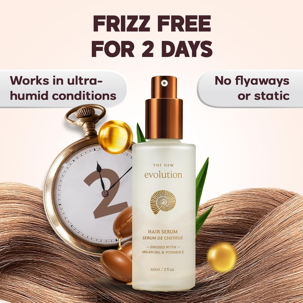 HerStyler Evolution Argan Oil Serum dropper applying a small amount for smooth hair.