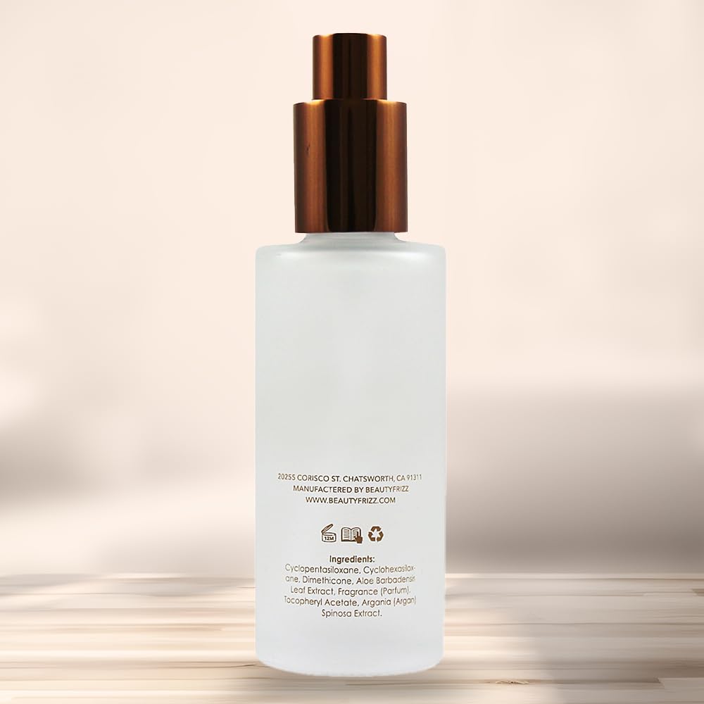 HerStyler Evolution Argan Oil Serum four-pack on vanity display.