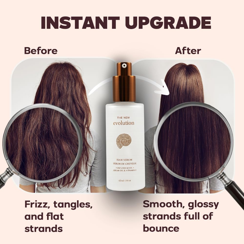 HerStyler Evolution Argan Oil Serum texture reveals lightweight, non-greasy finish.