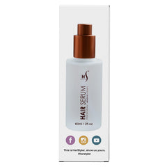 Finished shine and smooth texture from HerStyler Hair Repair Serum.