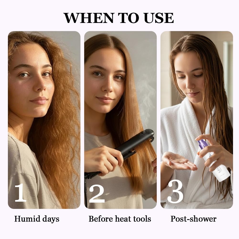 HerStyler Marula Oil Hair Serum post-straightening gloss