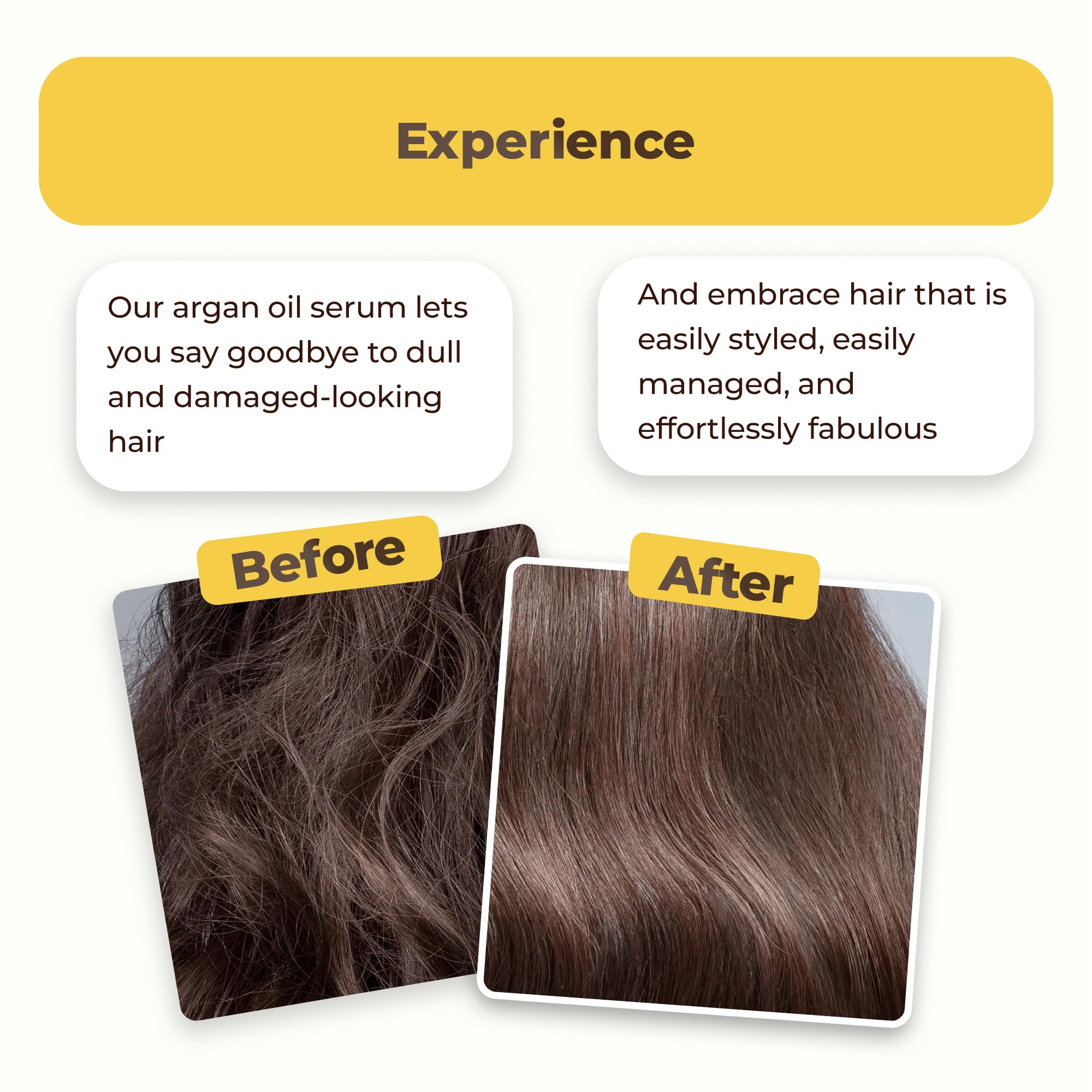 HerStyler Packaging close-up highlighting product labeling and usage guidelines.