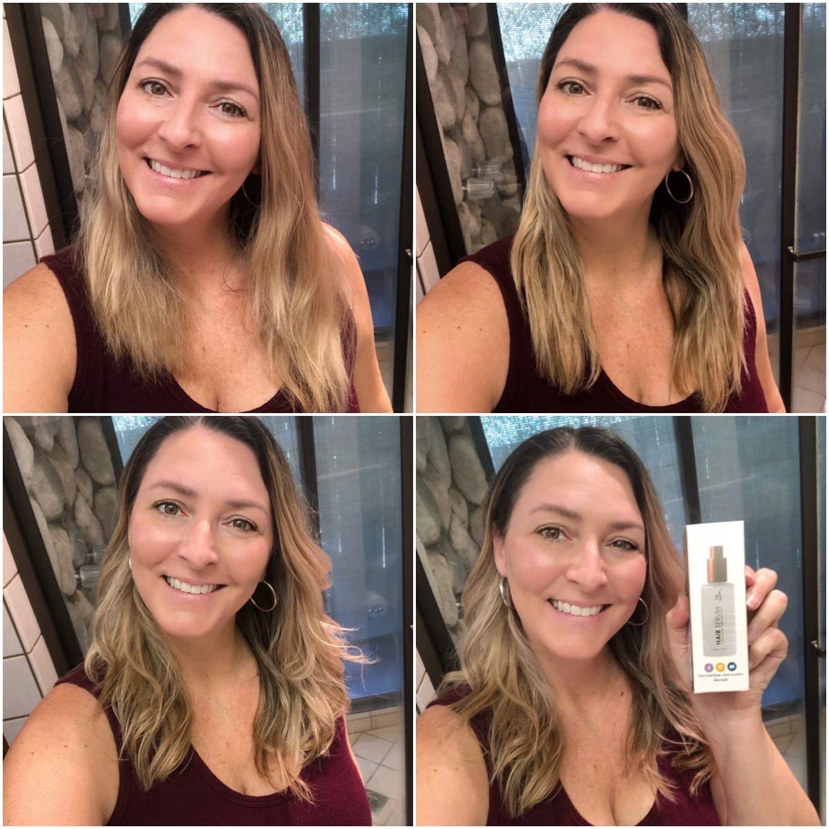 HerStyler Serum non-greasy finish keeps hair lightweight and lifted.