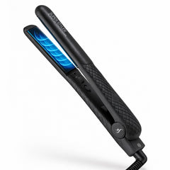 Herstyler Superstyler Onyx Ceramic Flat Iron closeup delivering smooth, frizz-free hair