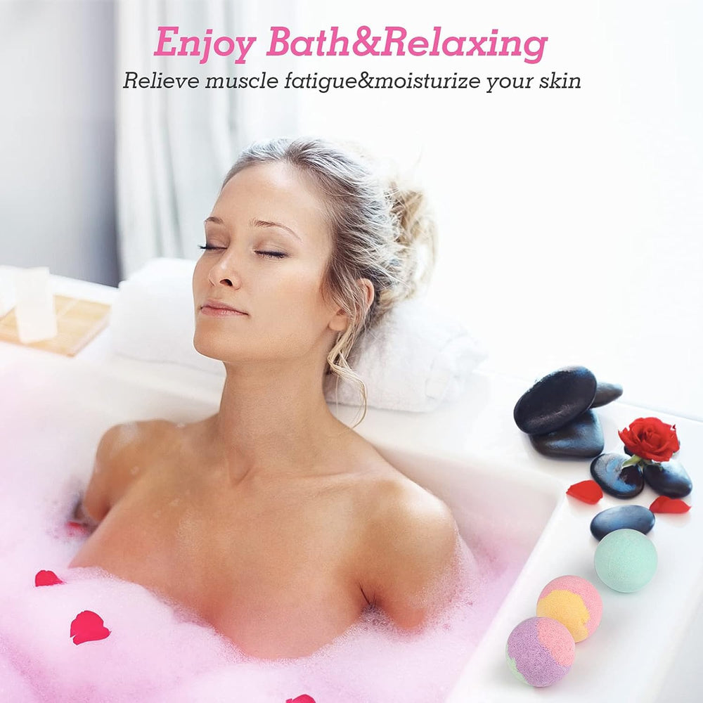 HESORIX Vanilla bath bomb provides warm notes for cozy, soothing baths