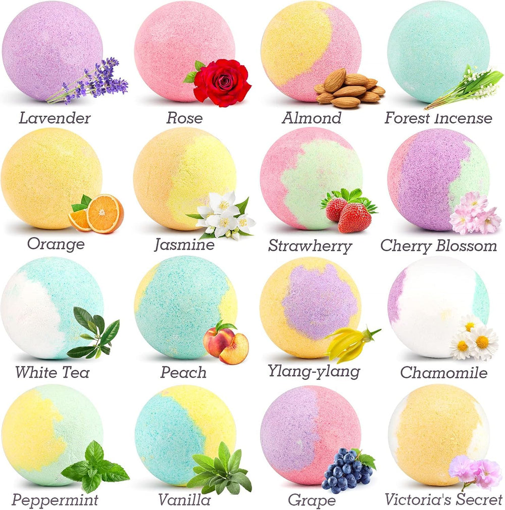 HESORIX variety scents display a colorful assortment for customizable bath rituals