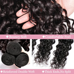 Hetnear Deep Wave Bundles 20 inch length display highlights full-volume potential