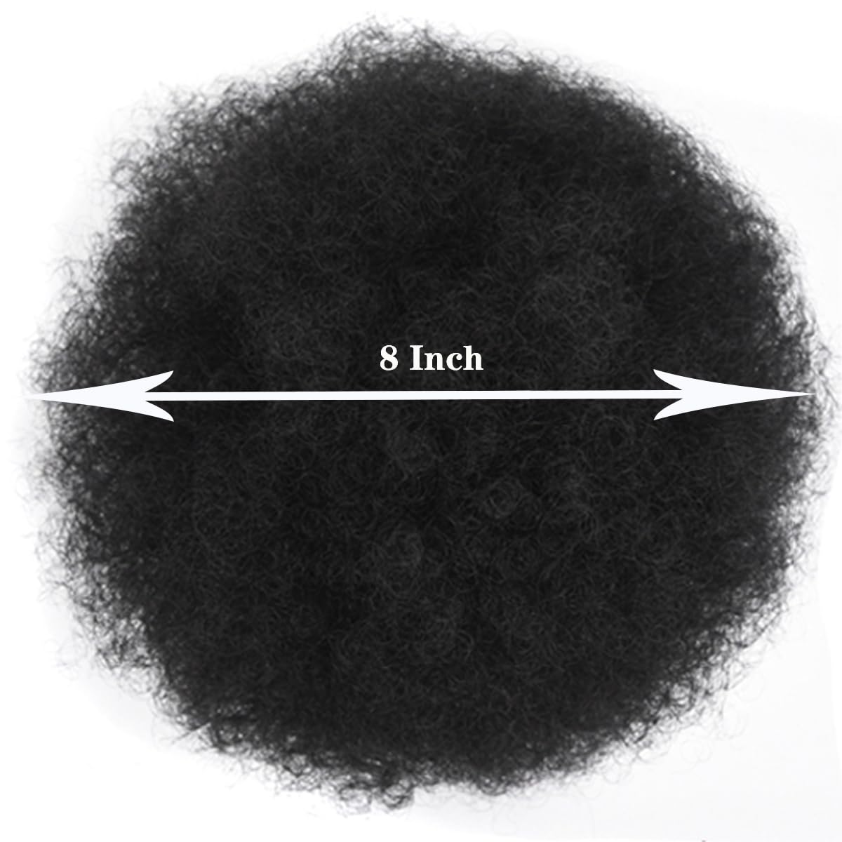 HEVAYO KISS 8-inch Afro Puff adds instant volume and texture.