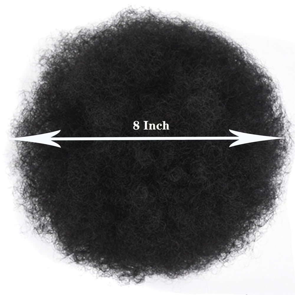 HEVAYO KISS 8-inch Afro Puff adds instant volume and texture.