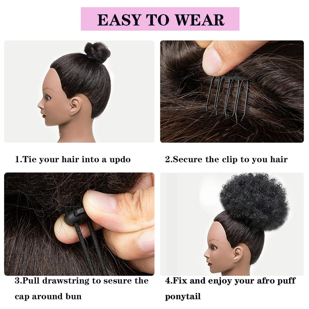 HEVAYO KISS Natural 1B black finish blends with many styles.