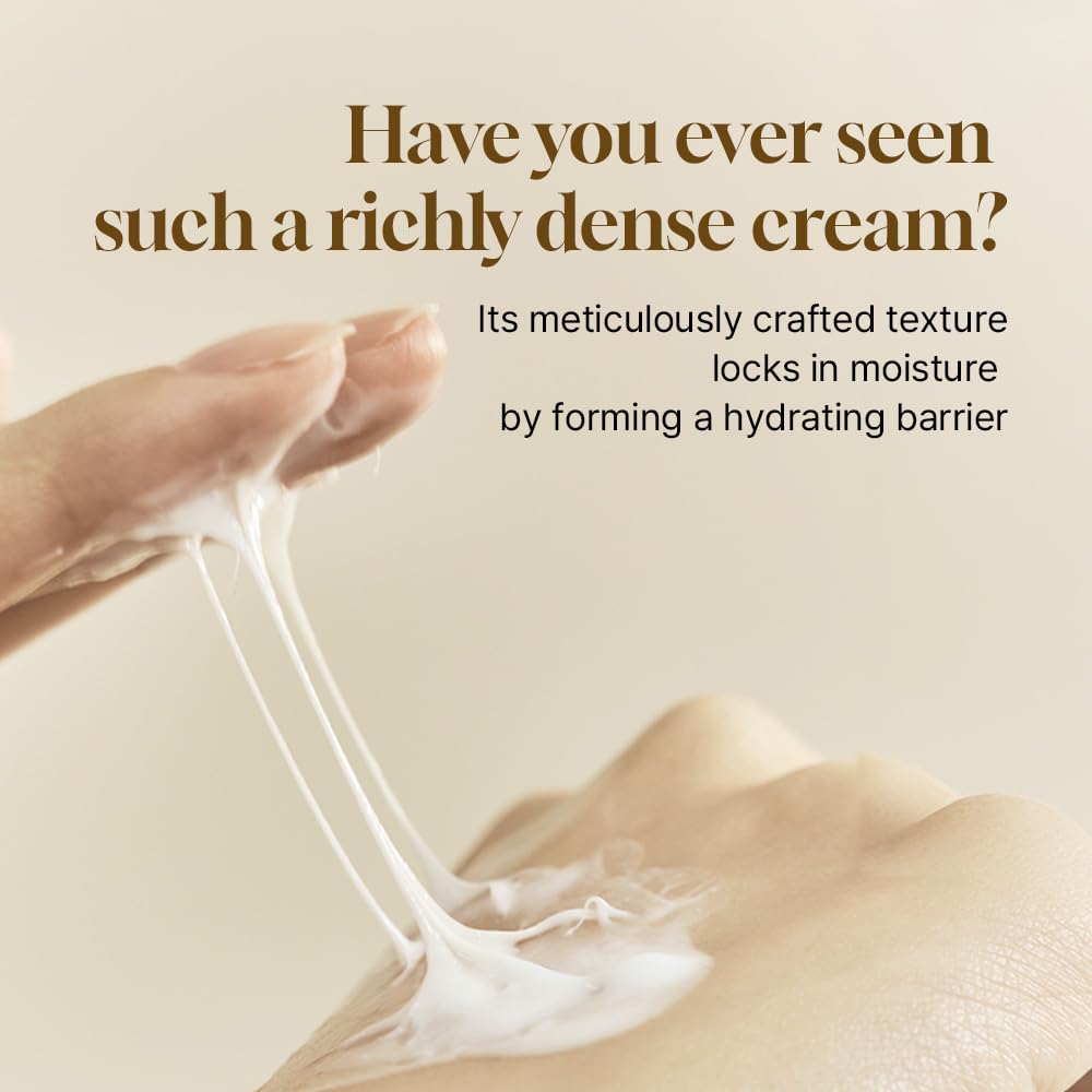 Dispensing pump of HEVEBLUE Salmon Caring Centella Cream for clean application