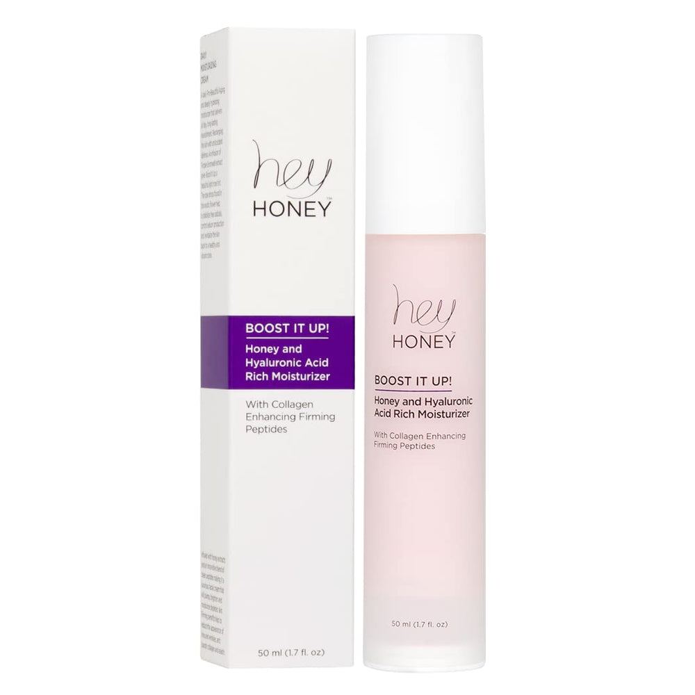 Hey Honey Boost It Up set for night routine with a soft, comforting glow.
