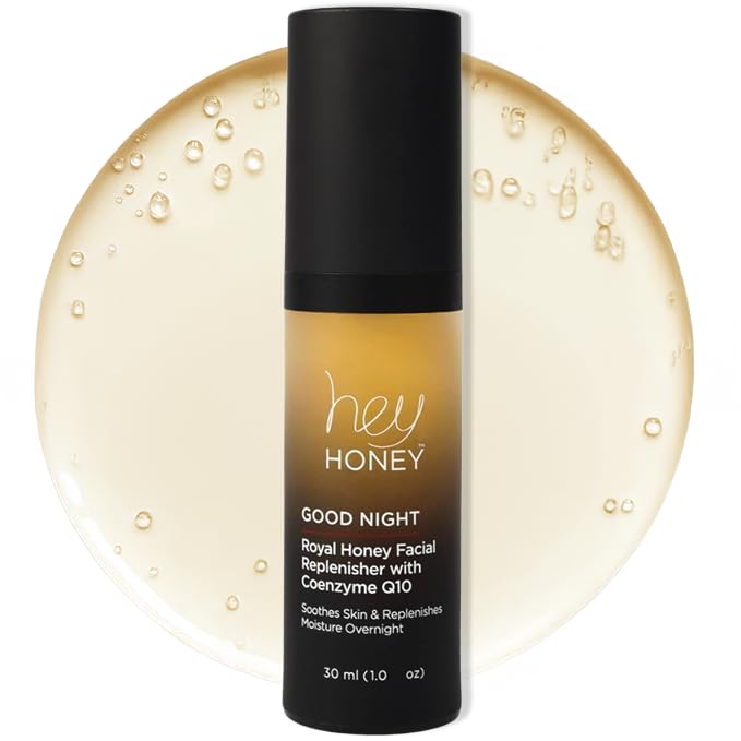 Hey Honey Good Night Moisturizer jar delivers rich overnight hydration.