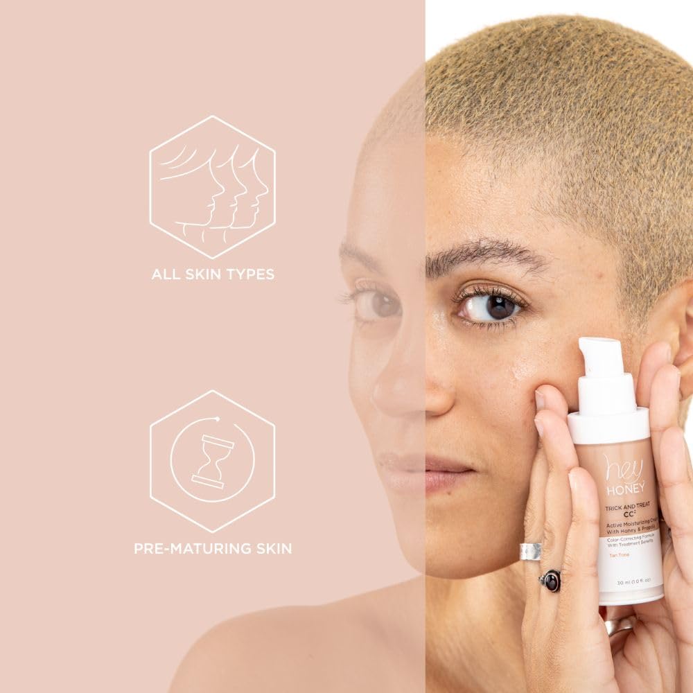 Hey Honey honey and propolis-rich formula close-up highlights nourishing ingredients.