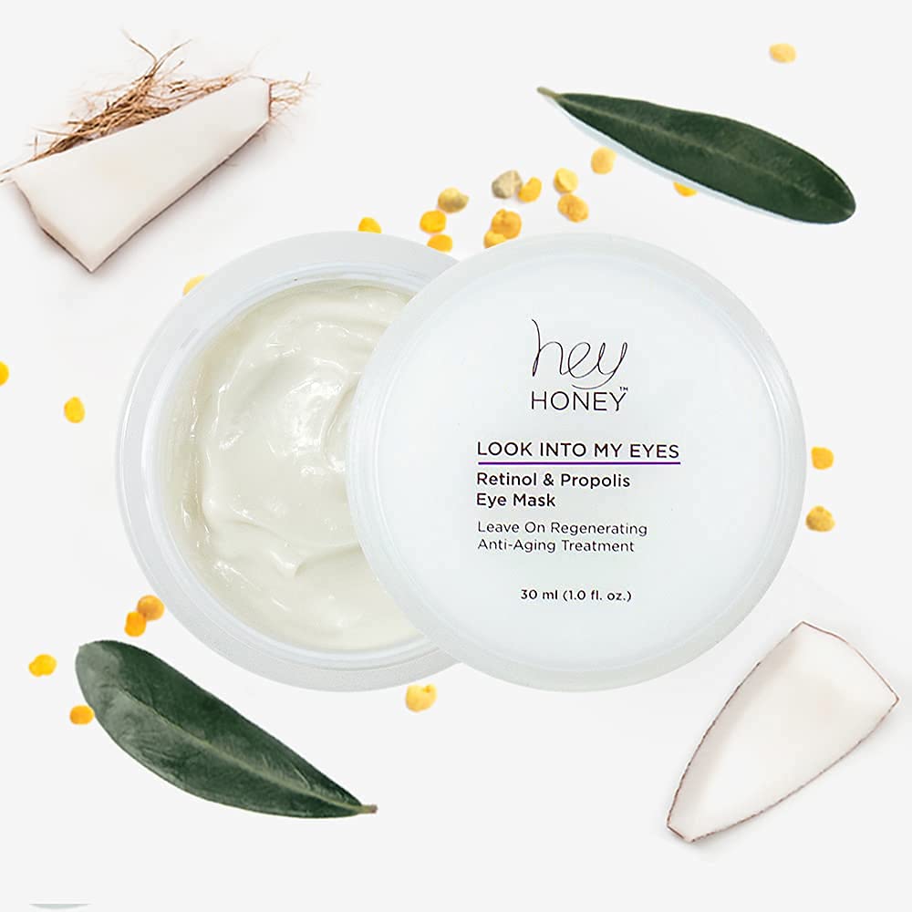 Hey Honey Look Into My Eyes overnight mask supports a refreshed, awake look