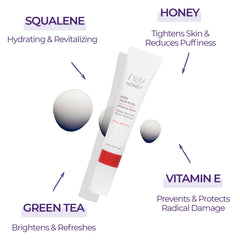 Hey Honey Open Your Eyes texture swatch shows light fast-absorbing fluid.