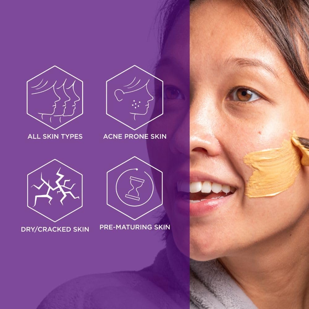Hey Honey Show Your Glow mask combines colloidal gold and peptides for improved texture.