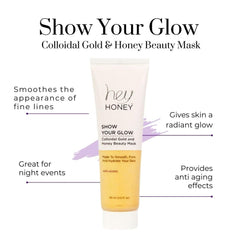Hey Honey Show Your Glow mask smooths rough skin on hands and elbows.