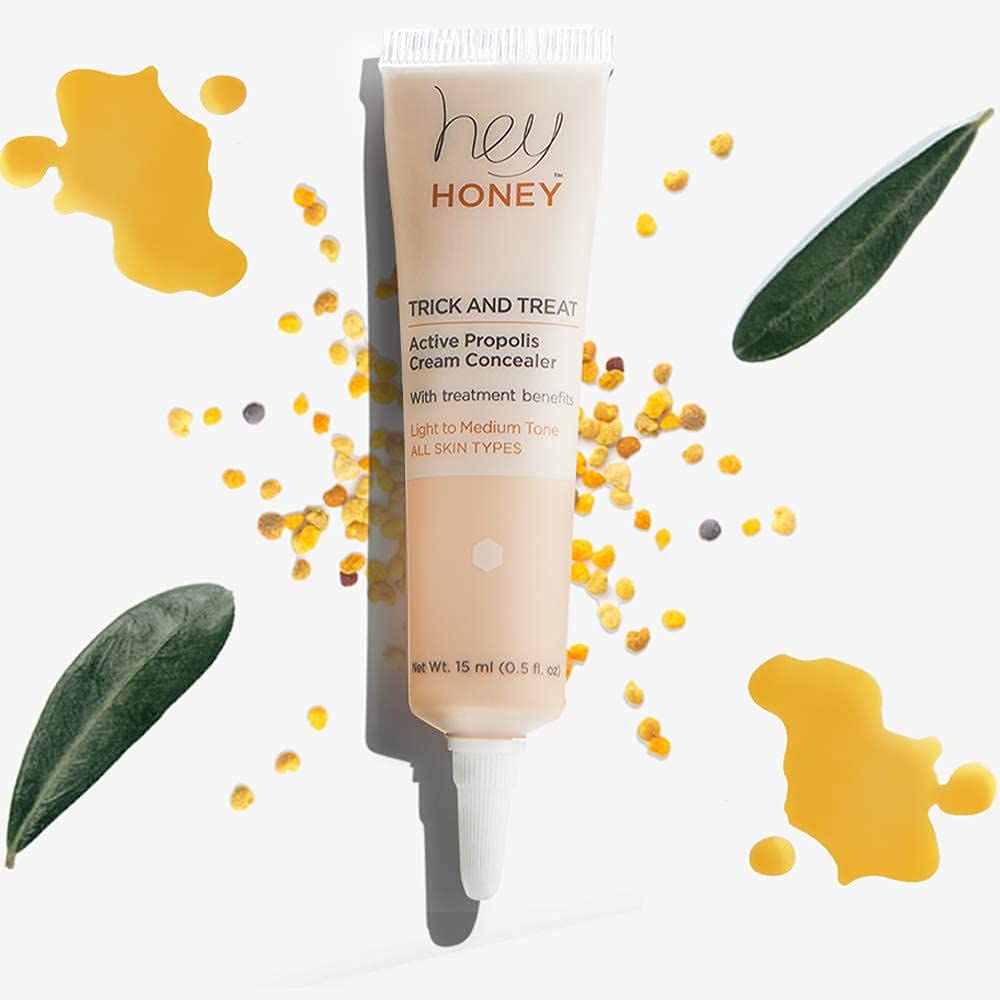 Hey Honey Trick & Treat Concealer smooth finish across skin surface.