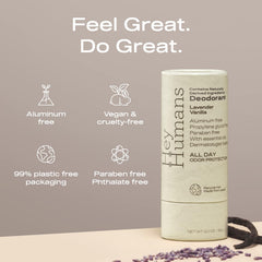 HEY HUMANS application swipe demonstrating quick-dry texture