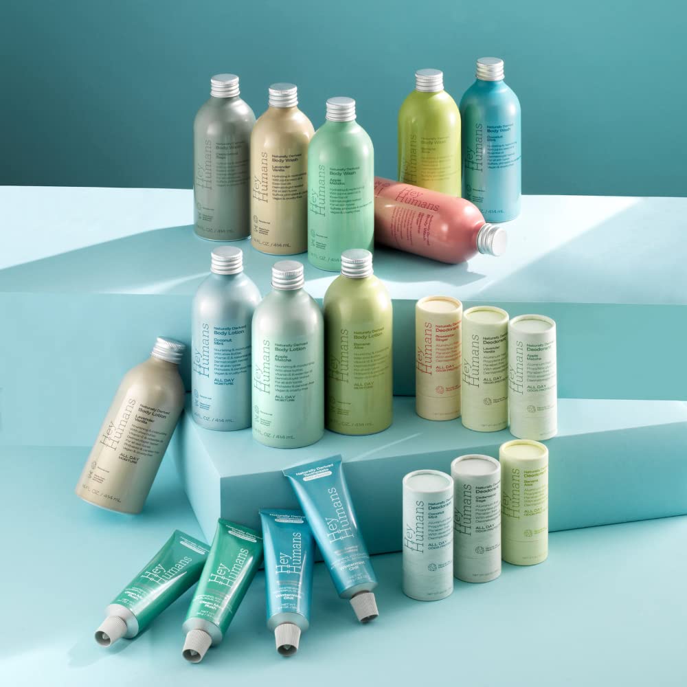 Lifestyle shot with refreshing lavender-vanilla scent during active day