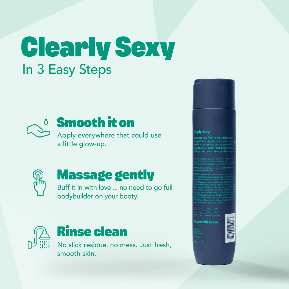 Hey Sweet Cheeks BHA cruelty-free symbol on bottle