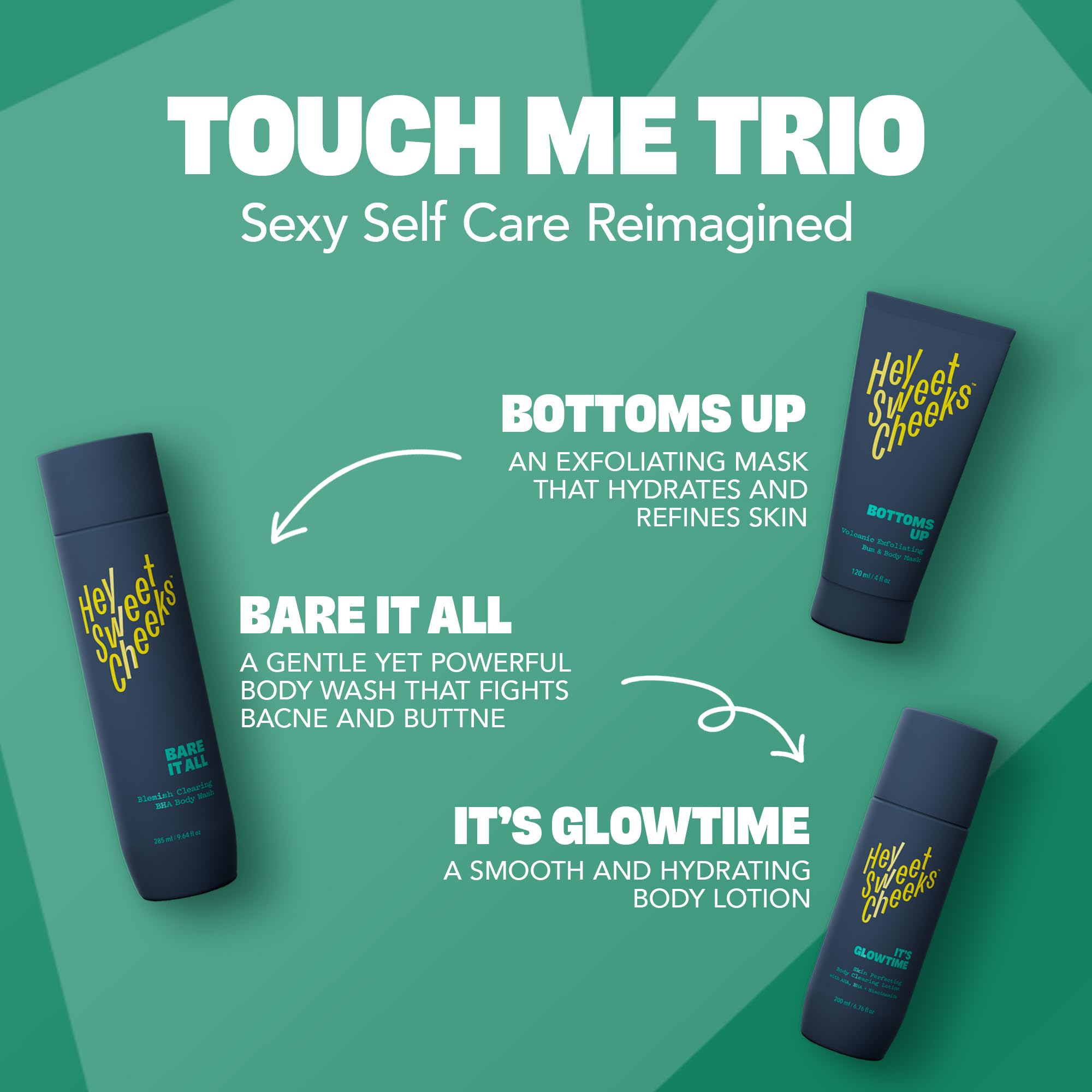 Hey Sweet Cheeks Charcoal Exfoliating Mask glow result suggests smoother, revitalized skin