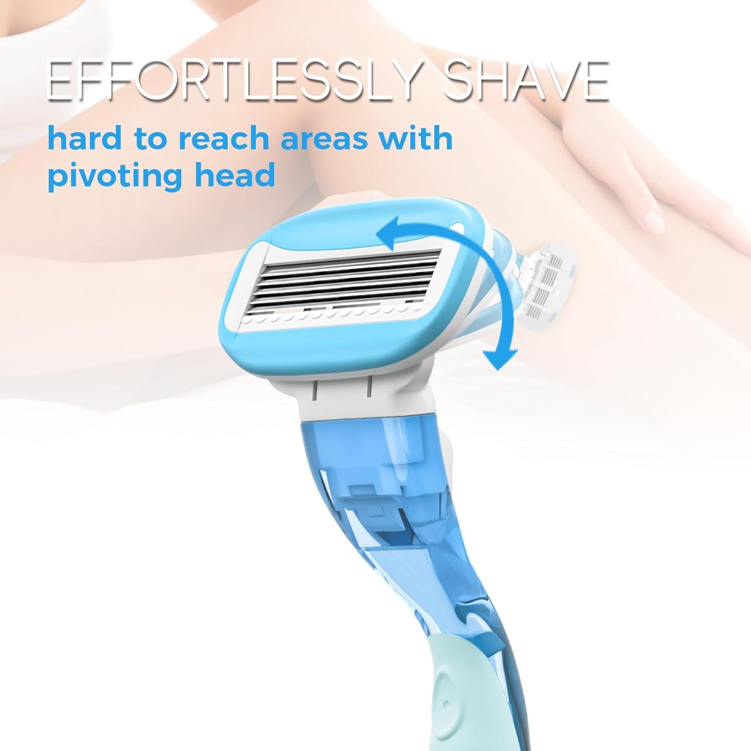 HEYAXA non-slip handle grip during shaving in wet conditions