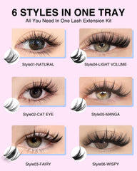 HeyWink precision tweezers for precise, mess-free application.