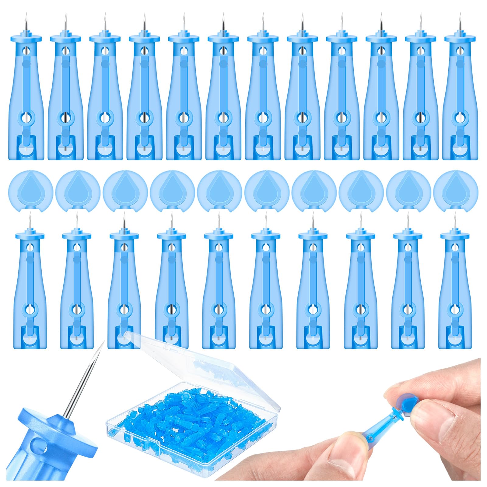 HFYHWT sterile pimple lancets close-up highlighting precise at-home blemish removal